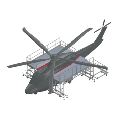 Arbetsplattform Helikopter