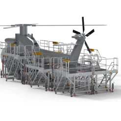Arbetsplattform Helikopter