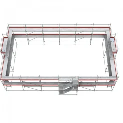 Byggställning modul stål 354m2