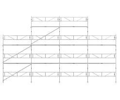 Byggställning RAM ALU 12x6 m med gaveltopp