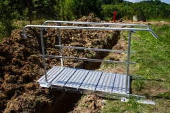 Byggtrappa 100cm 9 steg komplett 2 räcken