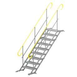 Byggtrappa 100cm 9 steg komplett 2 räcken