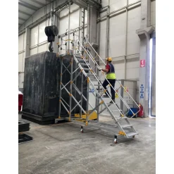 Flyttbar arbetsplattform Aluminium