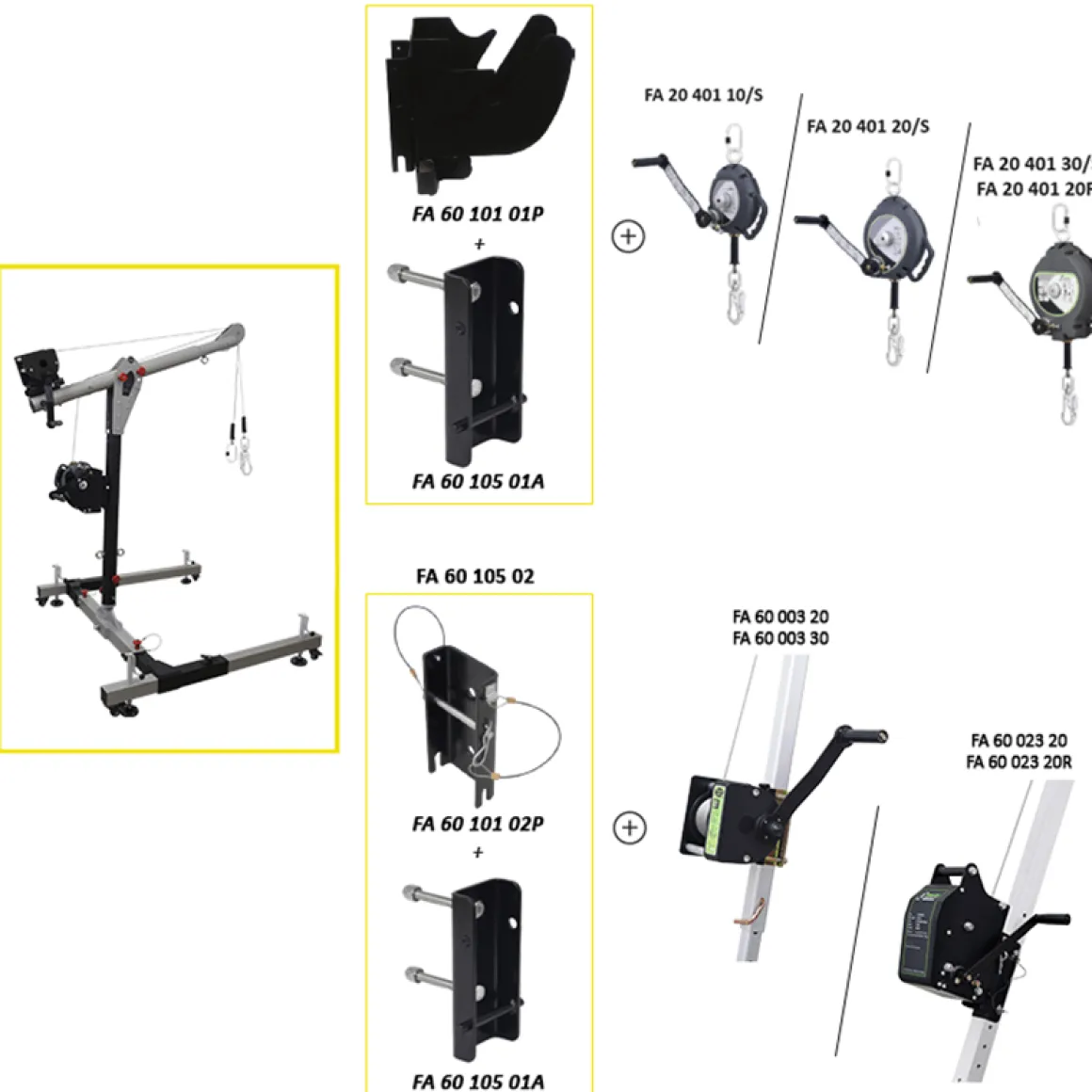 Mobil H-Förankringspunkt Davit