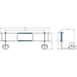 Motviktspaket Slim Aluminium 100m