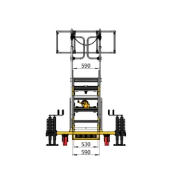 Plattformstrappa Justerbar 1,5-2m
