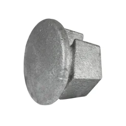 Rörkoppling täckplugg metall Grå