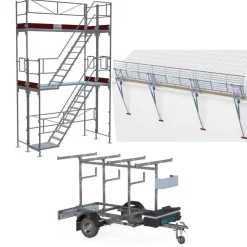 Ställningstrailer med SGS + Trapptorn