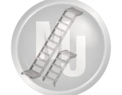 Ställningstrappa Aluminium 3.07 x 2.00 m