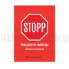 Stoppskylt A4 plast