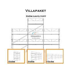 Villapaket ramställning ALU 60m²